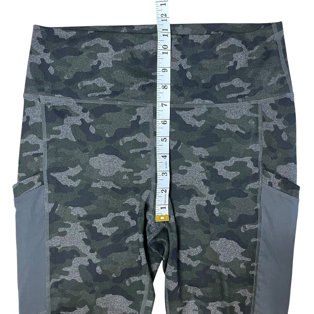 PowerHold by Fabletics Side Pockets Camo Leggings Mesh Side Womens Size Large - Picture 8 of 11